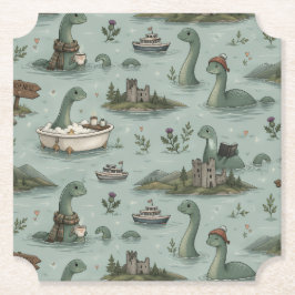 Posavasos De Papel Monstruo del lago Ness