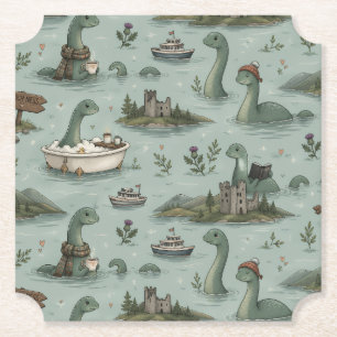 Posavasos De Papel Monstruo del lago Ness