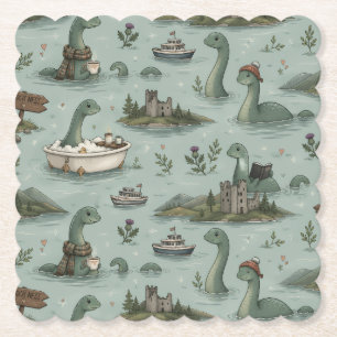 Posavasos De Papel Monstruo del Lago Ness