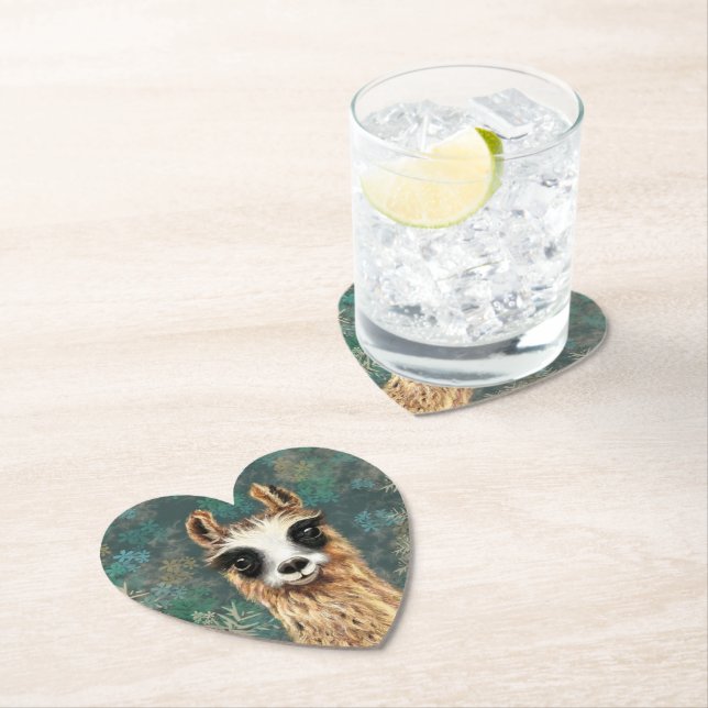 Posavasos De Papel Monstruo divertido de papel alpaca (In situ)