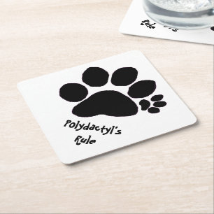 Posavasos De Papel Monstruo - Regla de la polidáctilo
