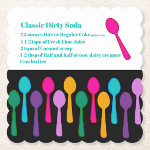 Posavasos De Papel Monstruo sucio de Cuchara de Soda