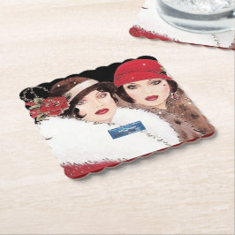 Posavasos De Papel Montaña Rusa 6 Burg(Invierno Rojo 2) RFPMDesigns 2