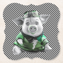 Posavasos De Papel Montaña Rusa de Cerdito