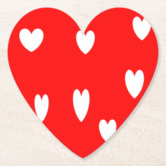 Posavasos De Papel montaña rusa el día de San Valentín (Anverso)