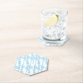 Posavasos De Papel Montaña Rusa Remolinos Azules
