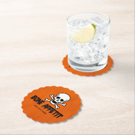 Posavasos De Papel Montura de papel de apetito óseo