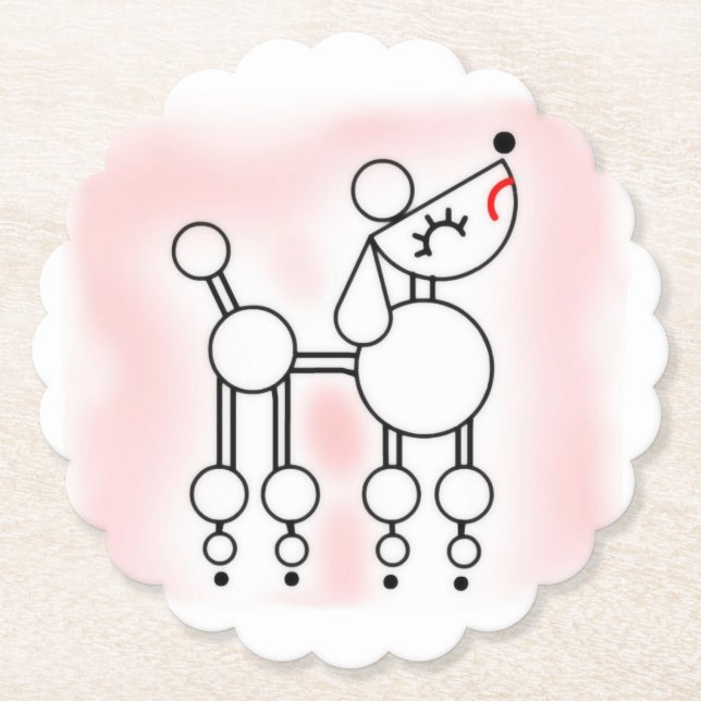 Posavasos De Papel Montura de papel de juguete blanco (Anverso)