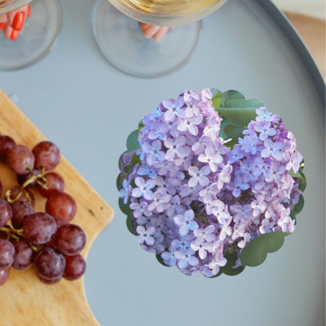 Posavasos De Papel Morado Lilac Blooms Floral (In Situ Wedding)
