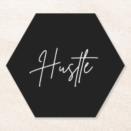 Posavasos De Papel Motivational Paper Coasters - Hustle Quote