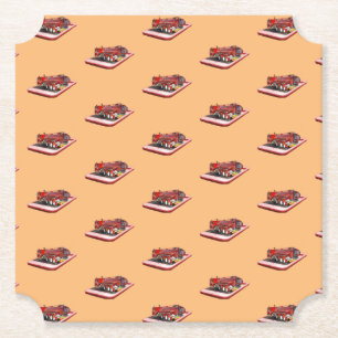 Posavasos De Papel Motores De Incendio En El Marcado Rápido