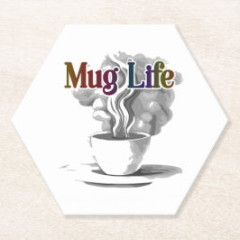 Posavasos De Papel Mug Life: