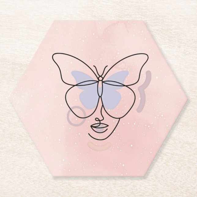 Posavasos De Papel Mujer (Anverso)