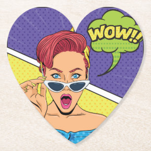 Posavasos De Papel Mujer con gafas de sol