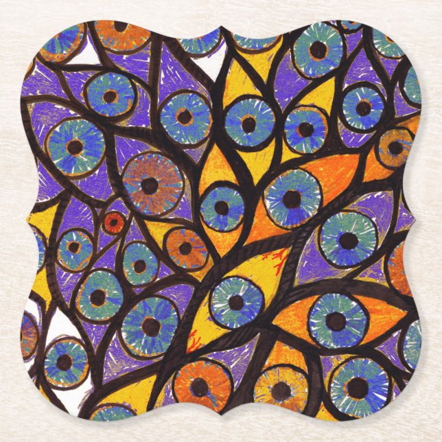 Posavasos De Papel Múltiples Ojos (Anverso)