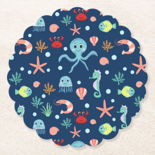 Posavasos De Papel Mundo del Mar
