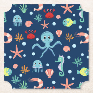 Posavasos De Papel Mundo del Mar