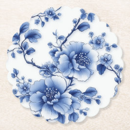 Posavasos De Papel Napkins de Bloom de Loral - edición Blue Blossom