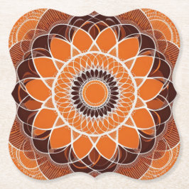 Posavasos De Papel Naranja Brown Cream