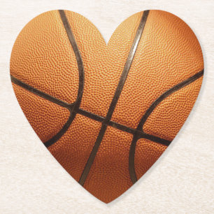 Posavasos De Papel Naranja de baloncesto,