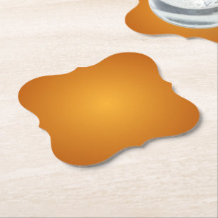 Posavasos De Papel Naranja dorada naranja quemada marrón dorado