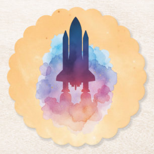 Posavasos De Papel Nave espacial