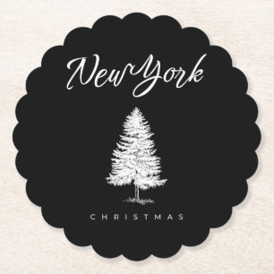 Posavasos De Papel Navidad en Nueva York