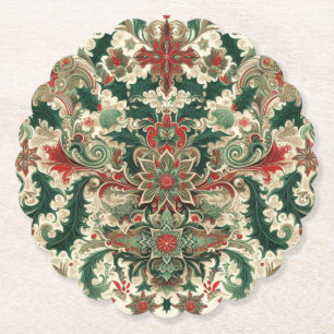 Posavasos De Papel Navidad victoriana/clásica/vintage
