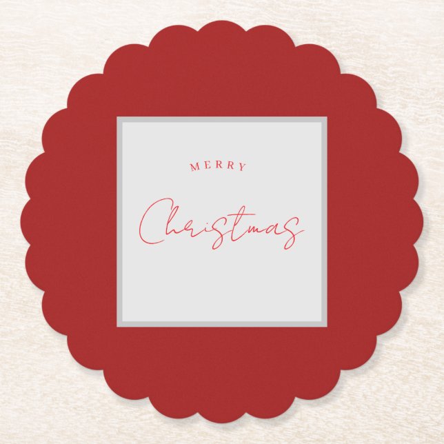 Posavasos De Papel Navidades (Anverso)