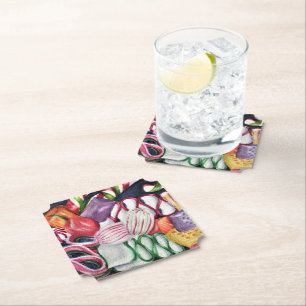 Posavasos De Papel Navidades Candies