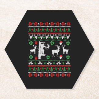 Posavasos De Papel Navidades cazadores obsequian a Navidades feos