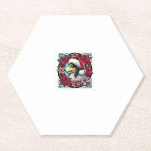 Posavasos De Papel Navidades Collie Dog Ilustracion Yule Collies 2
