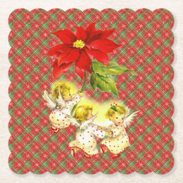 Posavasos De Papel Navidades con ángeles