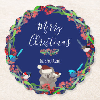 Posavasos De Papel Navidades de Australia