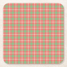 Posavasos De Papel Navidades De Base Roja