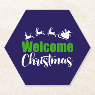 Posavasos De Papel Navidades de bienvenida-85101