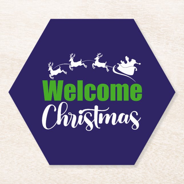 Posavasos De Papel Navidades de bienvenida-85101 (Anverso)