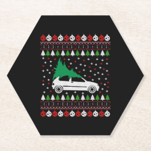 Posavasos De Papel Navidades de coches