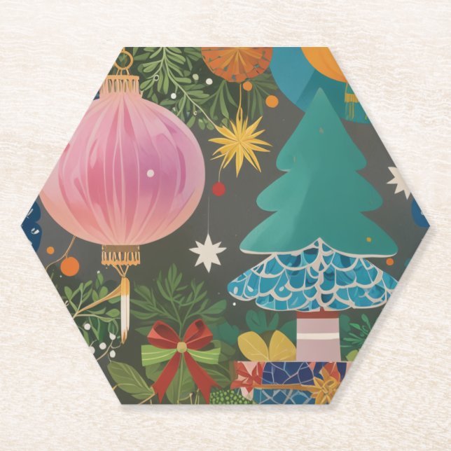 Posavasos De Papel Navidades de Korean_Coaster (Anverso)