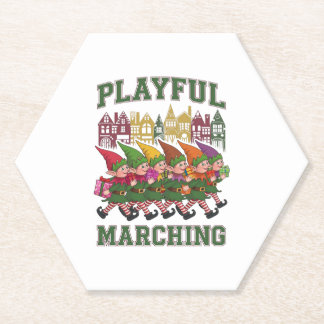 Posavasos De Papel Navidades Elf Parade