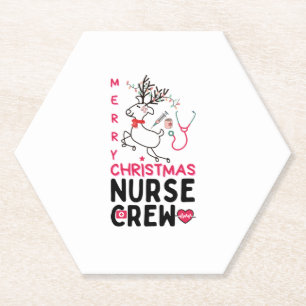 Posavasos De Papel Navidades Enfermera De La Enfermería Divertido Dis