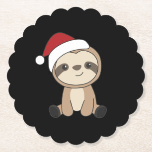 Posavasos De Papel Navidades eslovacos Nieve Animales de invierno Pap