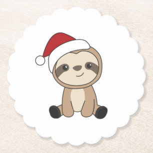 Posavasos De Papel Navidades eslovacos Nieve Animales de invierno Pap