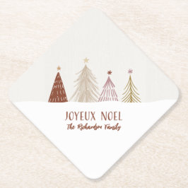 Posavasos De Papel Navidades festivos Moda Fiesta Joyeux Noel