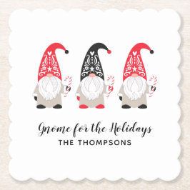 Posavasos De Papel Navidades Gnome Holiday