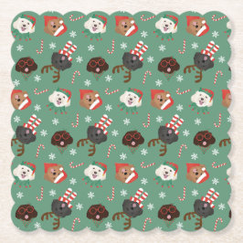 Posavasos De Papel Navidades Maltipoo Dogs