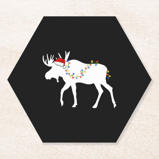 Posavasos De Papel Navidades Moose (Anverso)