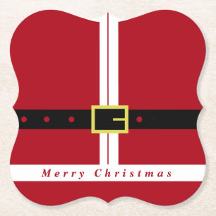 Posavasos De Papel Navidades Papel Cocinero Funny Santa Design