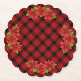 Posavasos De Papel Navidades Papel de poinsettia