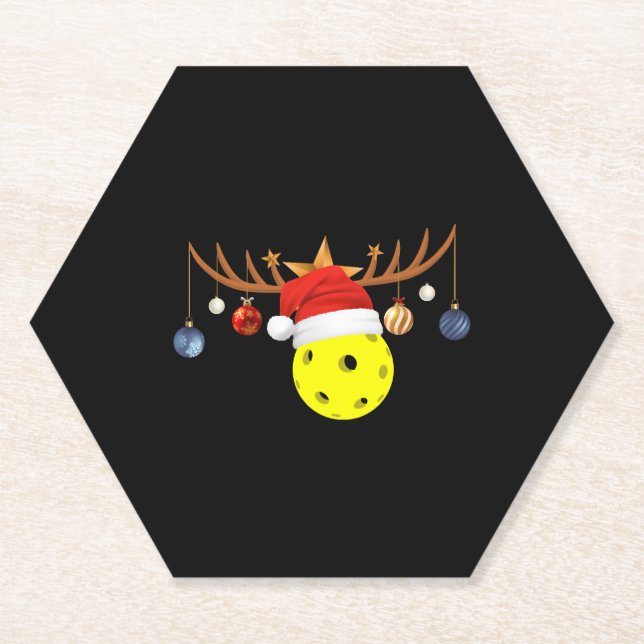 Posavasos De Papel Navidades Pickleball 0 (Anverso)